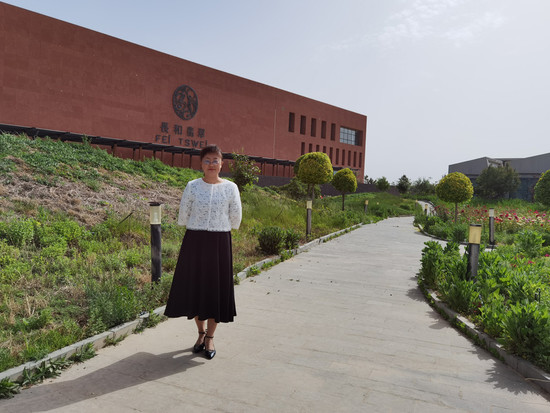 Image: Winemaker Zhou Yanli of Copower Jade. Credit: Sylvia Wu